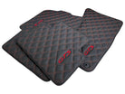 Black Leather Floor Mats for Porsche Macan GTS - AutoWin