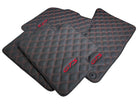 Black Leather Floor Mats for Porsche Macan GTS - AutoWin