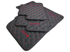 Black Leather Floor Mats for Porsche Macan GTS - AutoWin