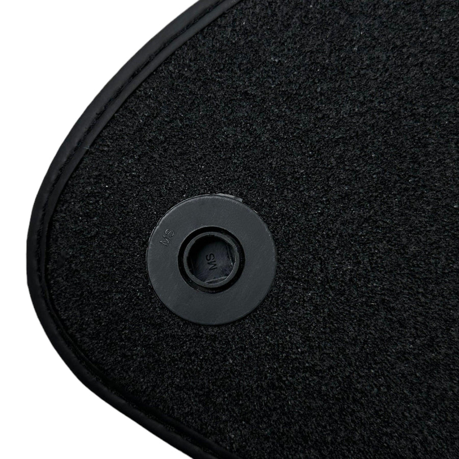 Black Luxury Floor Mats For Mercedes Benz CLK-Class C208 Coupe (1997-2002) | ER56 Design - AutoWin