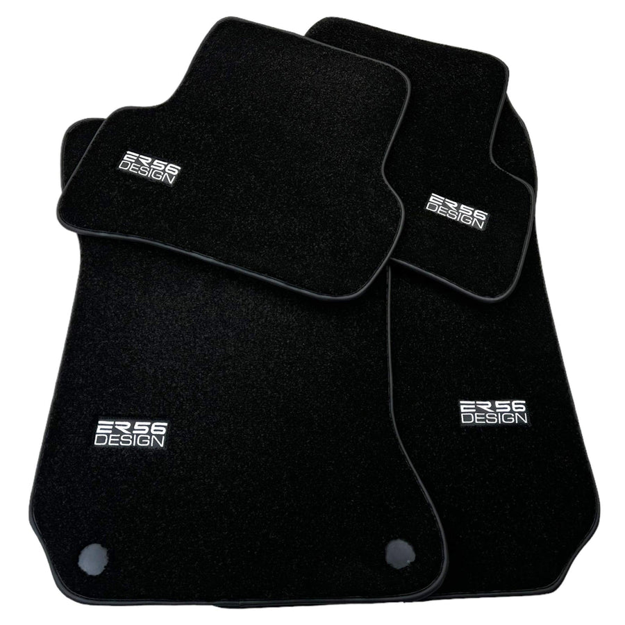 Black Luxury Floor Mats For Mercedes Benz EQS-Class X296 (2022-2023) | ER56 Design - AutoWin