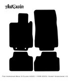 Black Luxury Floor Mats For Mercedes Benz S-Class W220 (1998-2005) Short Wheelbase | ER56 Design - AutoWin