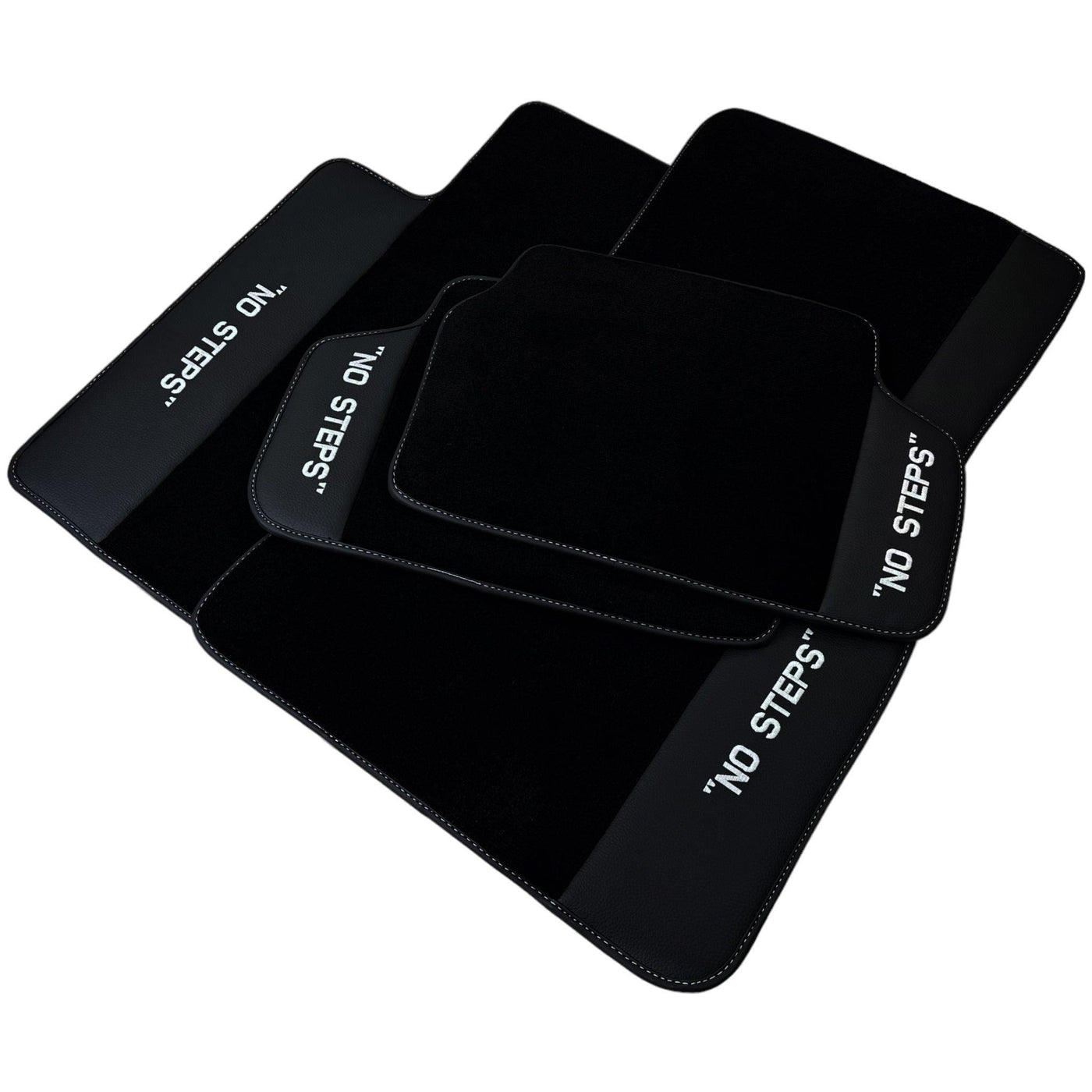 Black Mats For BMW 7 Series E32 No Steps Edition - AutoWin