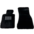 Black Sheepskin Floor Mats For BMW 7 Series E38 Long No Steps Edition - AutoWin