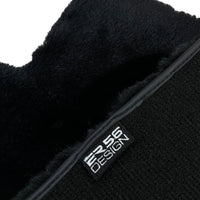 Black Sheepskin Floor Mats For Mercedes Benz C-Class S203 Estate (2001-2007) | ER56 Design - AutoWin