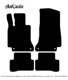 Black Sheepskin Floor Mats For Mercedes Benz C-Class W205 Sedan Facelift (2018-2021) | ER56 Design - AutoWin