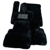 Black Sheepskin Floor Mats For Mercedes Benz CLC-Class CL203 (2008 - 2011) | ER56 Design - AutoWin