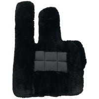 Black Sheepskin Floor Mats For Mercedes Benz E-Class S211 Estate (2003-2009) | ER56 Design - AutoWin