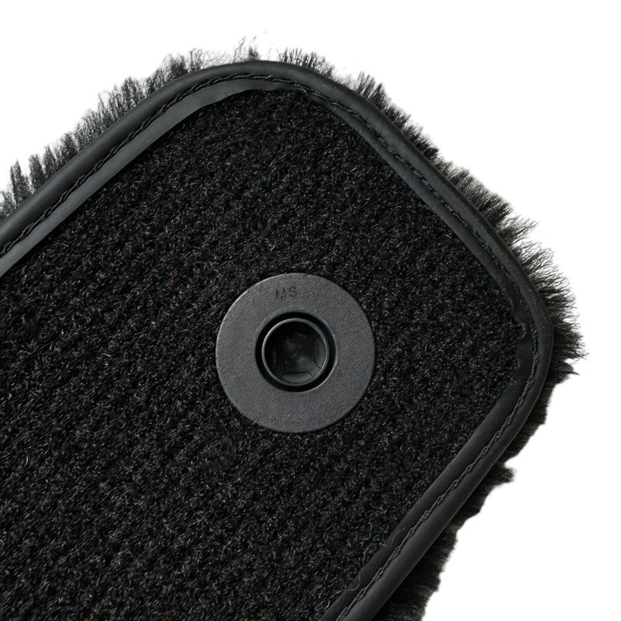 Black Sheepskin Floor Mats For Mercedes Benz E-Class W214 Sedan (2023-2024) | ER56 Design - AutoWin