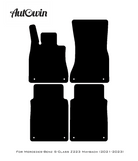 Black Sheepskin Floor Mats For Mercedes Benz S-Class Z223 Maybach (2021-2023) | ER56 Design - AutoWin