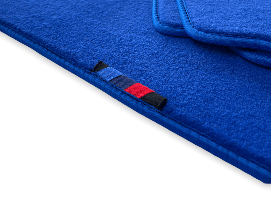 Blue Floor Mats For BMW 3 Series E46 Coupe With M Package - AutoWin