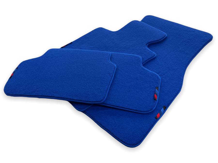 Blue Floor Mats For BMW 7 Series F02 With M Package - AutoWin