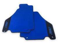 Blue Floor Mats For Ferrari 360 Modena 1999-2005 With Alcantara Leather - AutoWin