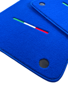 Blue Floor Mats For Ferrari 599 Coupe 2006-2012 Italian Edition - AutoWin
