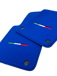 Blue Floor Mats For Ferrari 599 Coupe 2006-2012 Italian Edition - AutoWin