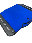 Blue Floor Mats For Ferrari 812 Superfast With Carbon Fiber Leather - AutoWin