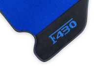 Blue Floor Mats For Ferrari F430 2004-2009 With Alcantara Leather - AutoWin