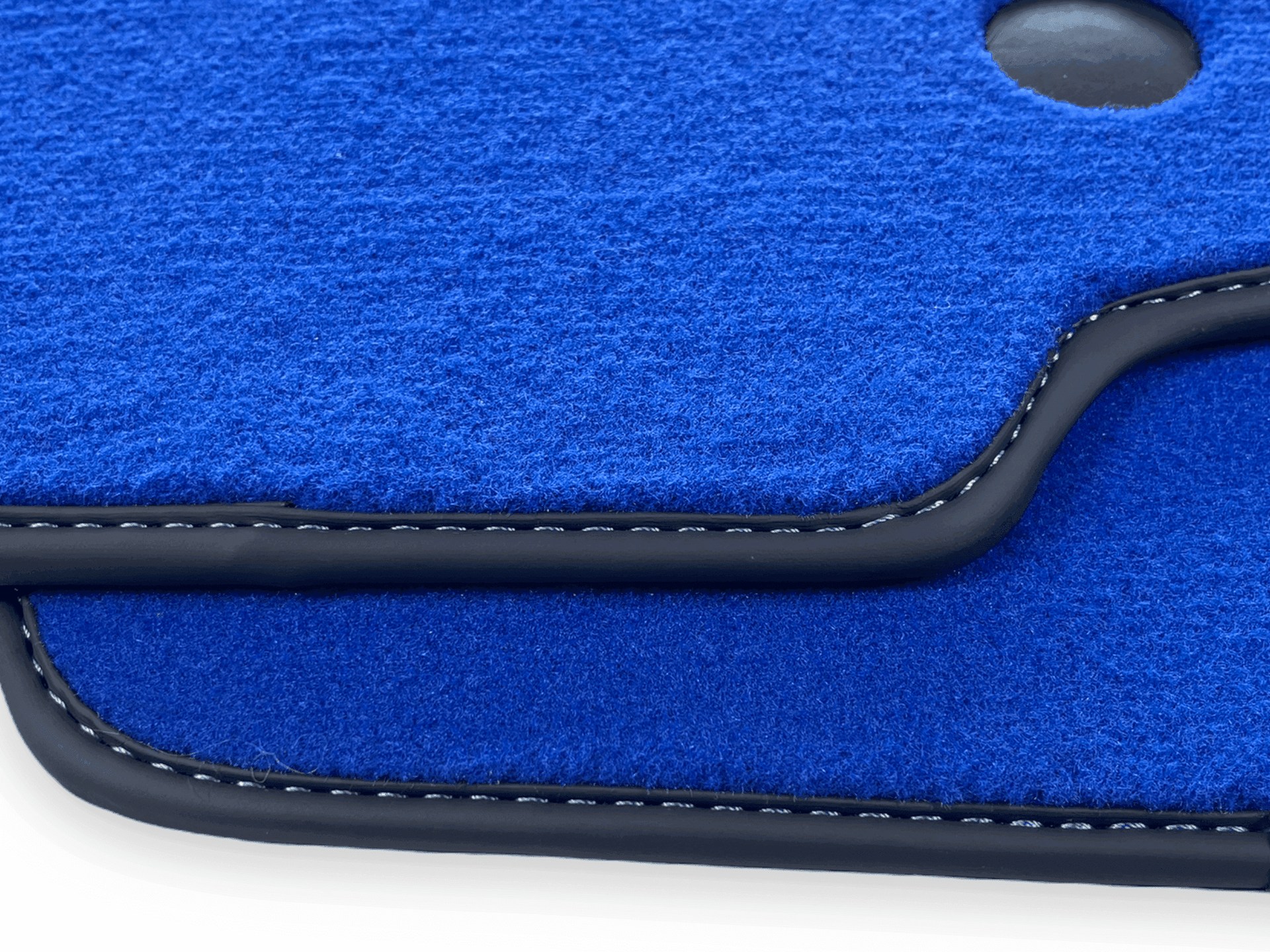 Blue Floor Mats For Ferrari F8 Tributo 2019-2022 With Alcantara Leather - AutoWin
