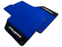 Blue Floor Mats for Lamborghini Gallardo With Alcantara Leather - AutoWin