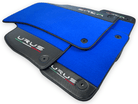 Blue Floor Mats For Lamborghini Urus With Carbon Leather - AutoWin