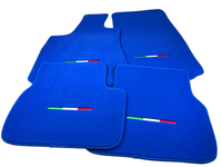 Blue Floor Mats For Maserati Ghibli 2013-2022 Italy Edition - AutoWin