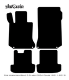 Blue Floor Mats For Mercedes Benz C-Class C204 Coupe (2011-2015) | Limited Edition - AutoWin