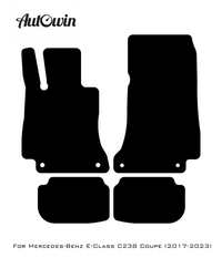 Blue Floor Mats For Mercedes Benz E-Class C238 Coupe (2017-2023) | Limited Edition - AutoWin