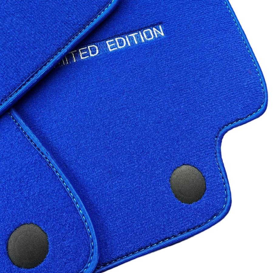 Blue Floor Mats For Mercedes Benz E-Class W213 Sedan (2020-2023) | Limited Edition - AutoWin