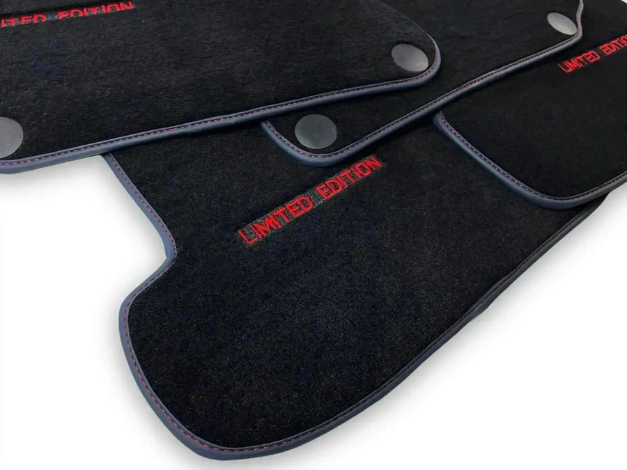 Blue Floor Mats For Mercedes Benz GLK-Class X204 (2012-2015) | Limited Edition - AutoWin