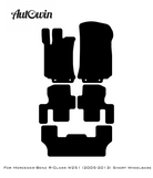 Blue Floor Mats For Mercedes Benz R-Class W251 (2005-2013) Short Wheelbase | Limited Edition - AutoWin