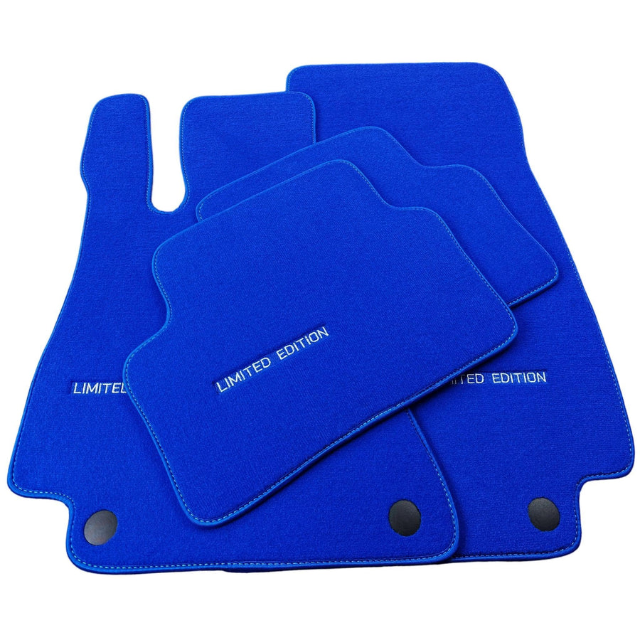 Blue Floor Mats For Mercedes Benz S-Class W221 (2005-2013) Long Wheelbase | Limited Edition - AutoWin