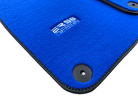 Blue Floor Mats for Porsche 718 Boxster 2016-2023 ER56 Design - AutoWin