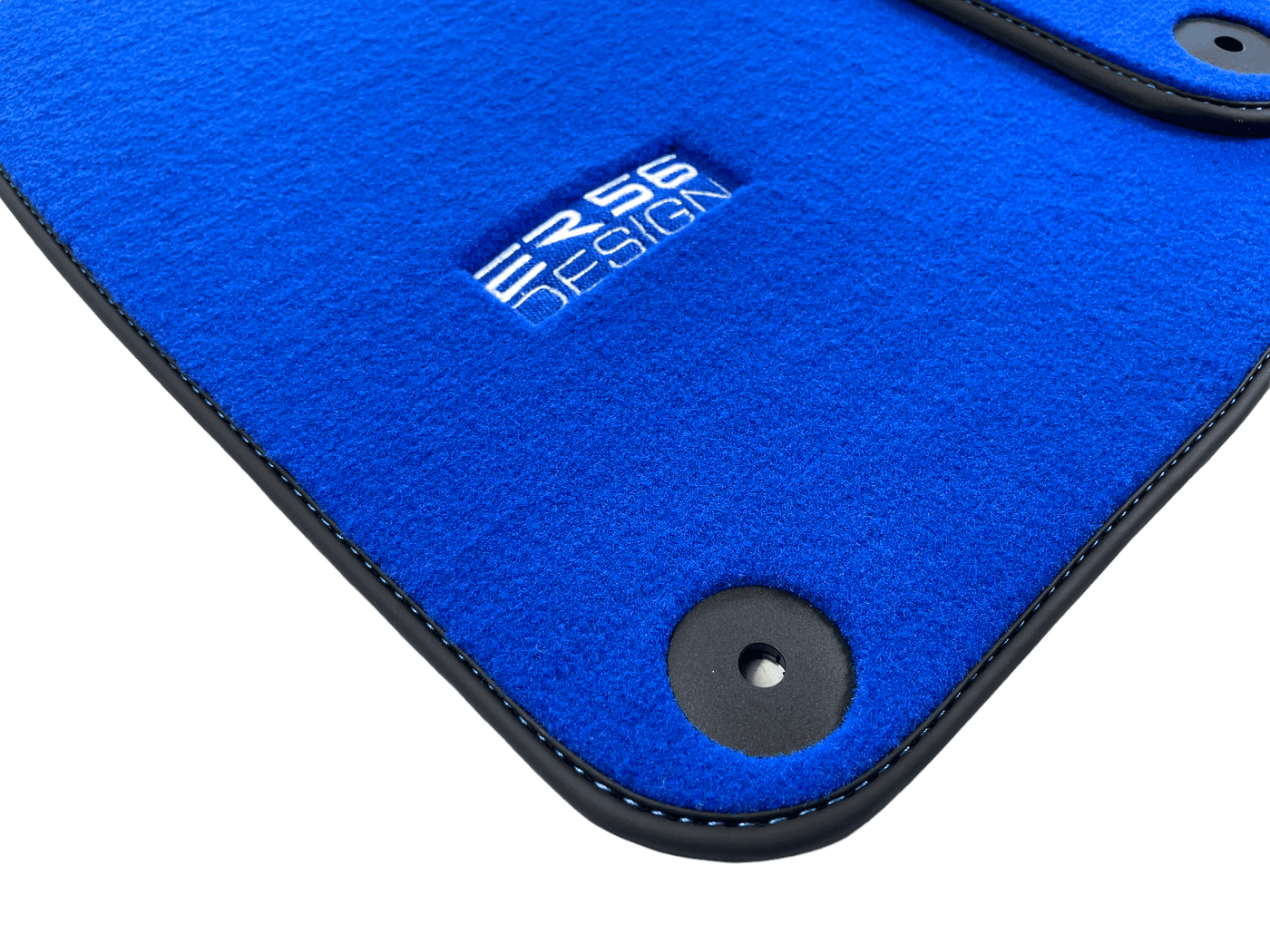 Blue Floor Mats for Porsche 718 Boxster 2016-2023 ER56 Design - AutoWin