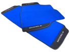 Blue Floor Mats For Tesla Model S With Alcantara Leather - AutoWin