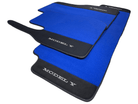Blue Floor Mats For Tesla Model Y With Alcantara Leather - AutoWin