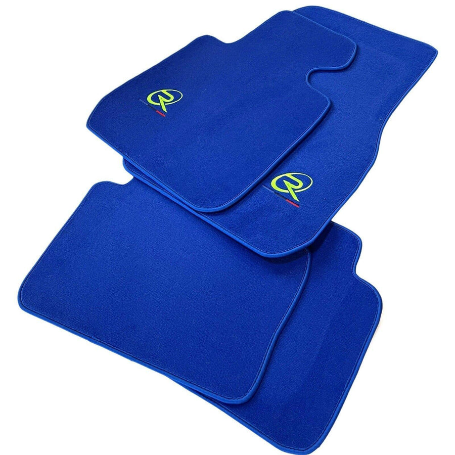 Blue Mats For BMW M5 F10 Tailored Set Perfect Fit - AutoWin