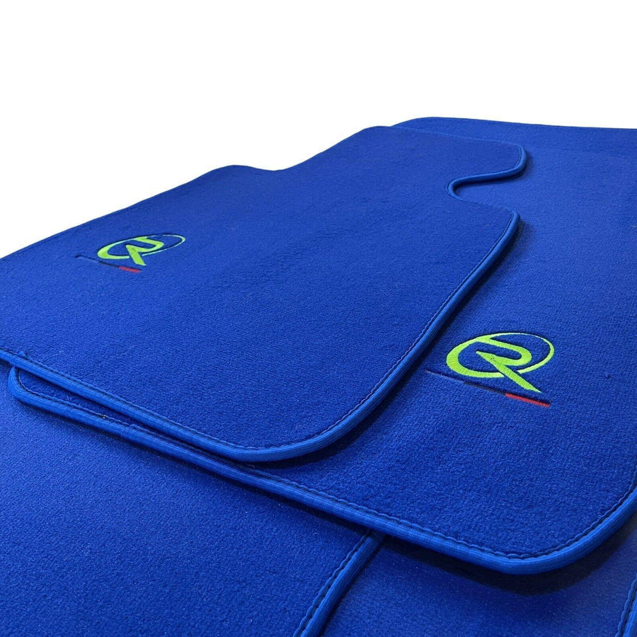 Blue Mats For BMW M5 F10 Tailored Set Perfect Fit - AutoWin