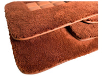 Brown Sheepskin Floor Mats For Rolls Royce Phantom Drophead Coupe 2007–2016 Er56 Design - AutoWin