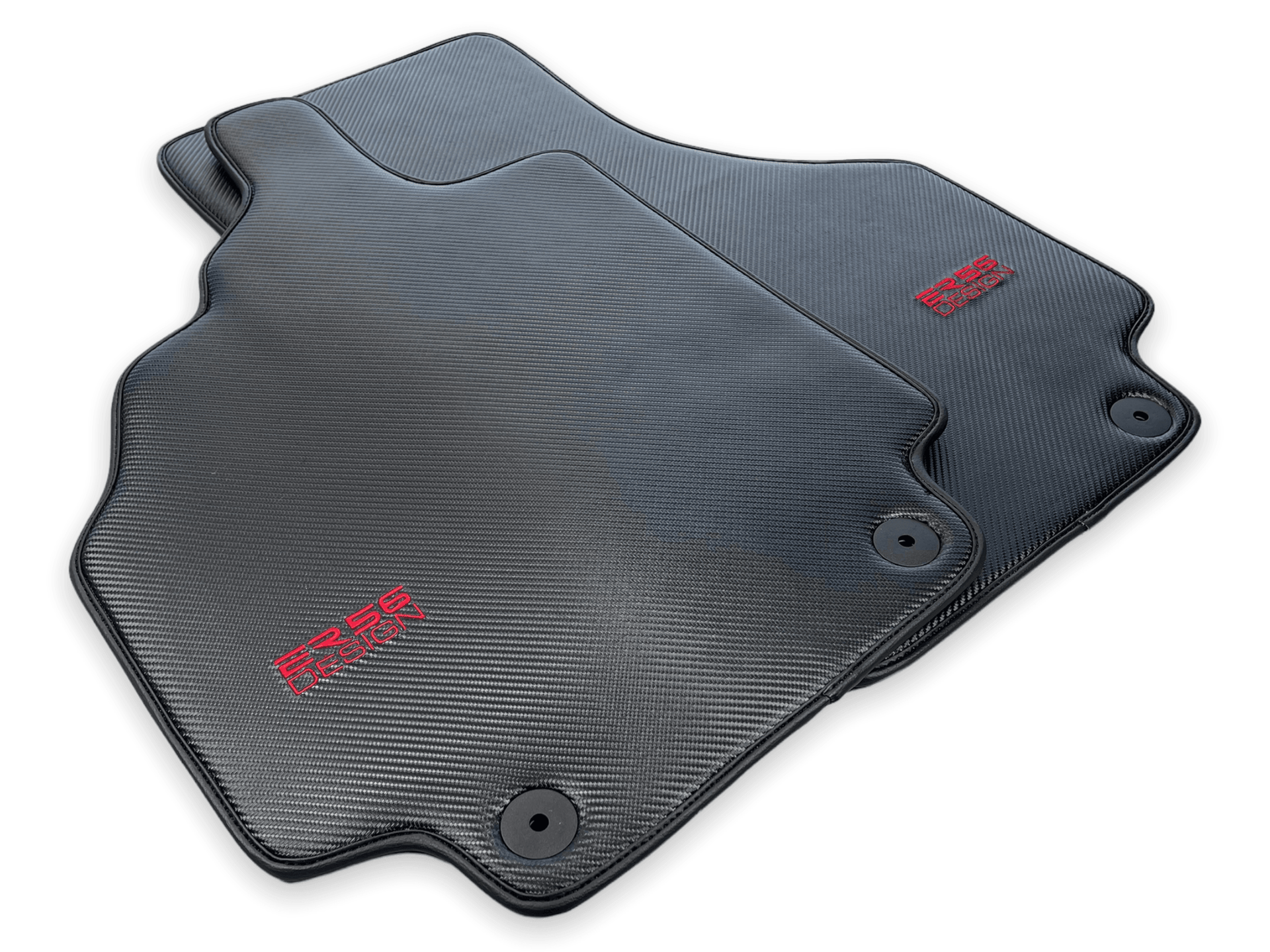 Carbon Fiber Leather Floor Mats for Audi R8 (2007-2015) - AutoWin