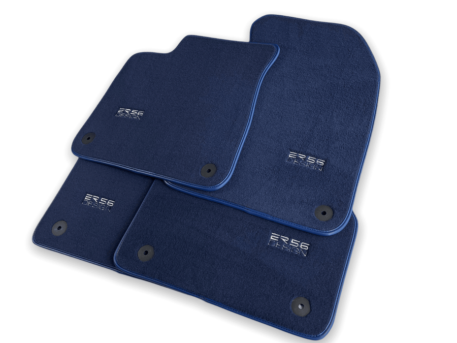 Dark Blue Floor Mats for Audi A4 - B6 Avant (2001-2004) | ER56 Design - AutoWin