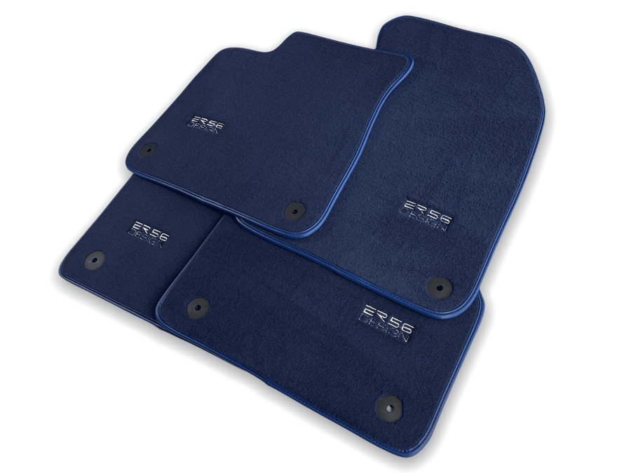 Dark Blue Floor Mats for Audi A6 - C5 Sedan (1997-2002) | ER56 Design - AutoWin
