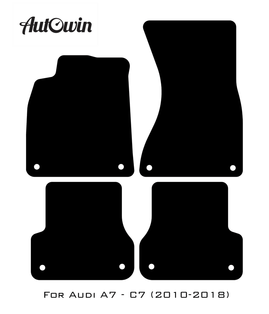 Dark Blue Floor Mats for Audi A7 - C7 (2010-2018) | ER56 Design - AutoWin