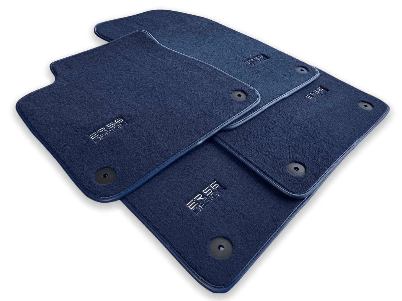 Dark Blue Floor Mats for Audi Q7 4M (2019-2023) | ER56 Design - AutoWin