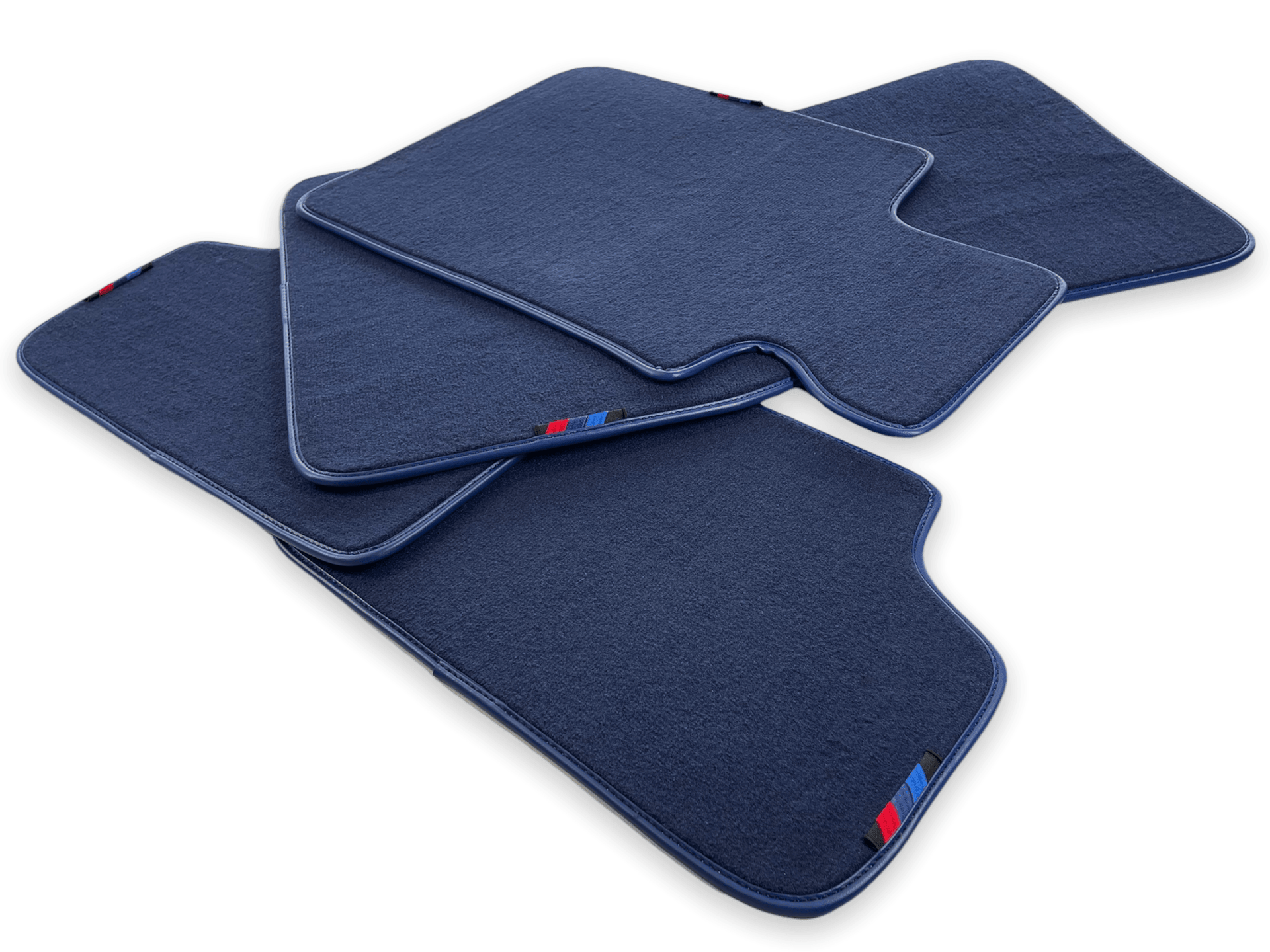 Dark Blue Floor Mats For BMW 8 Series G14 With M Package - AutoWin