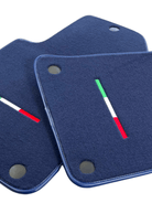 Dark Blue Floor Mats For Ferrari 599 Coupe 2006-2012 Italian Edition - AutoWin