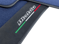 Dark Blue Floor Mats for Lamborghini Diablo 1990-2001 With Alcantara Leather - AutoWin