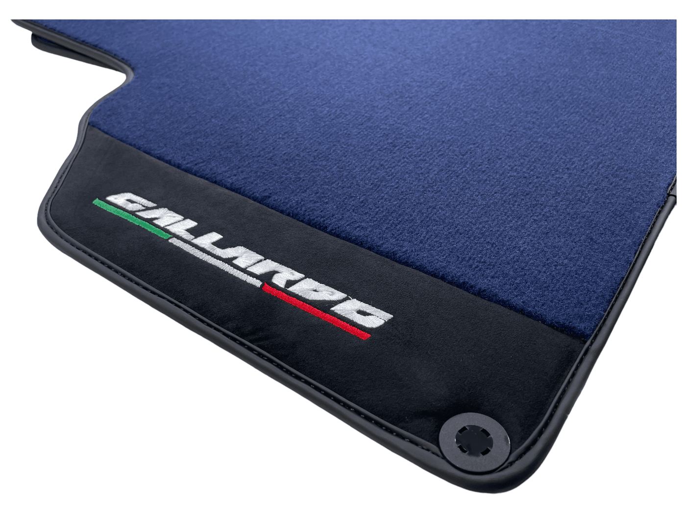 Dark Blue Floor Mats for Lamborghini Gallardo With Alcantara Leather - AutoWin