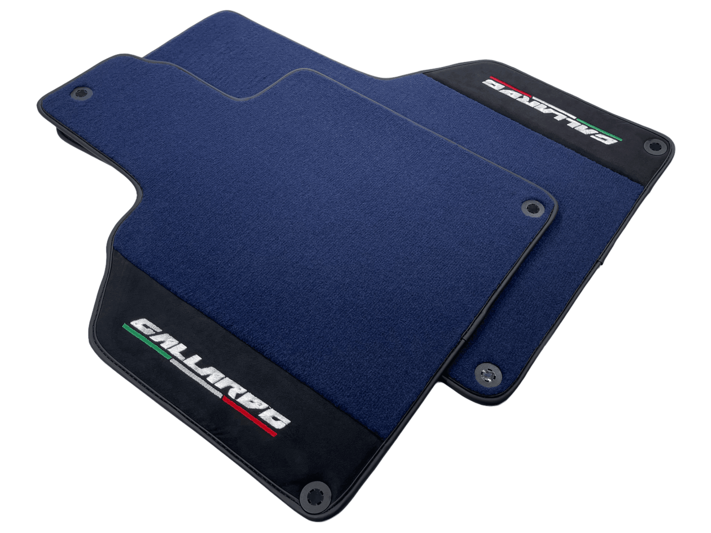 Dark Blue Floor Mats for Lamborghini Gallardo With Alcantara Leather - AutoWin