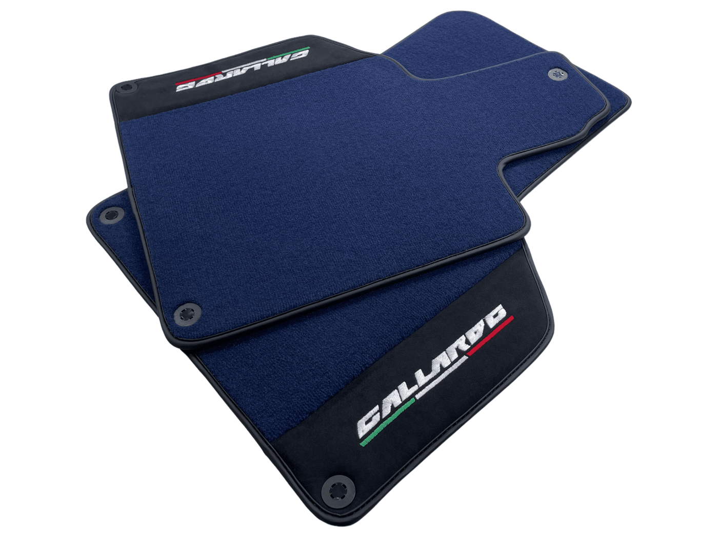 Dark Blue Floor Mats for Lamborghini Gallardo With Alcantara Leather - AutoWin