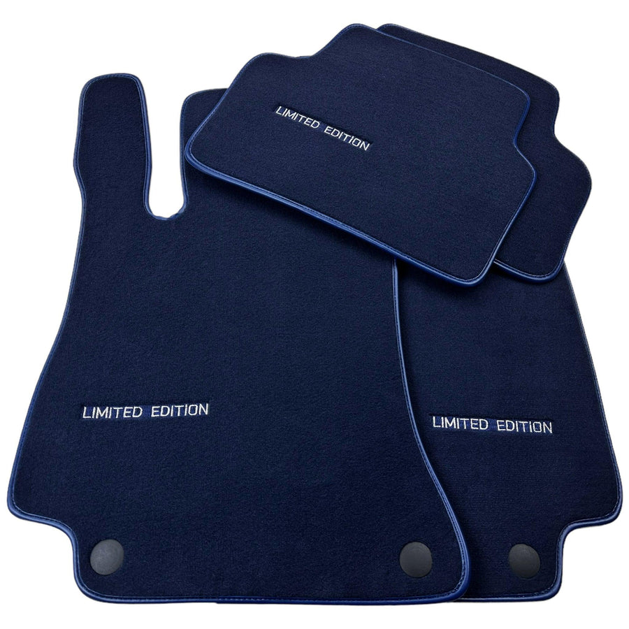 Dark Blue Floor Mats For Mercedes Benz CLA-Class C117 Coupe (2013-2019) | Limited Edition - AutoWin